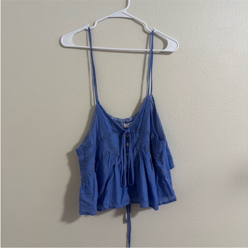 Urban Outfitters Mustard Seed Blue Women's Spaghetti Strap Top